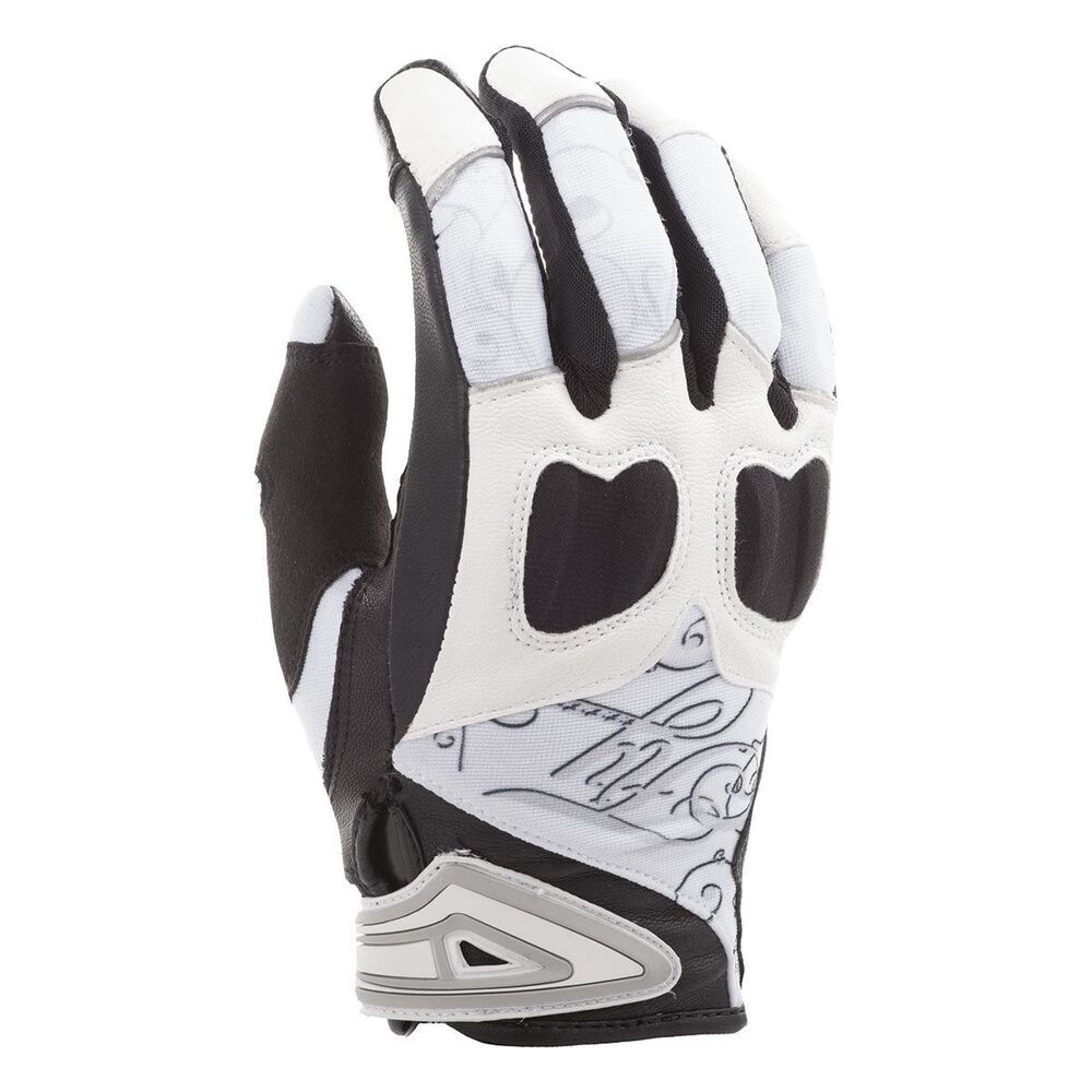 NEW - Fly Racing Venus Biking Gloves Sz S-XL Women's 476-6122 - Black & White